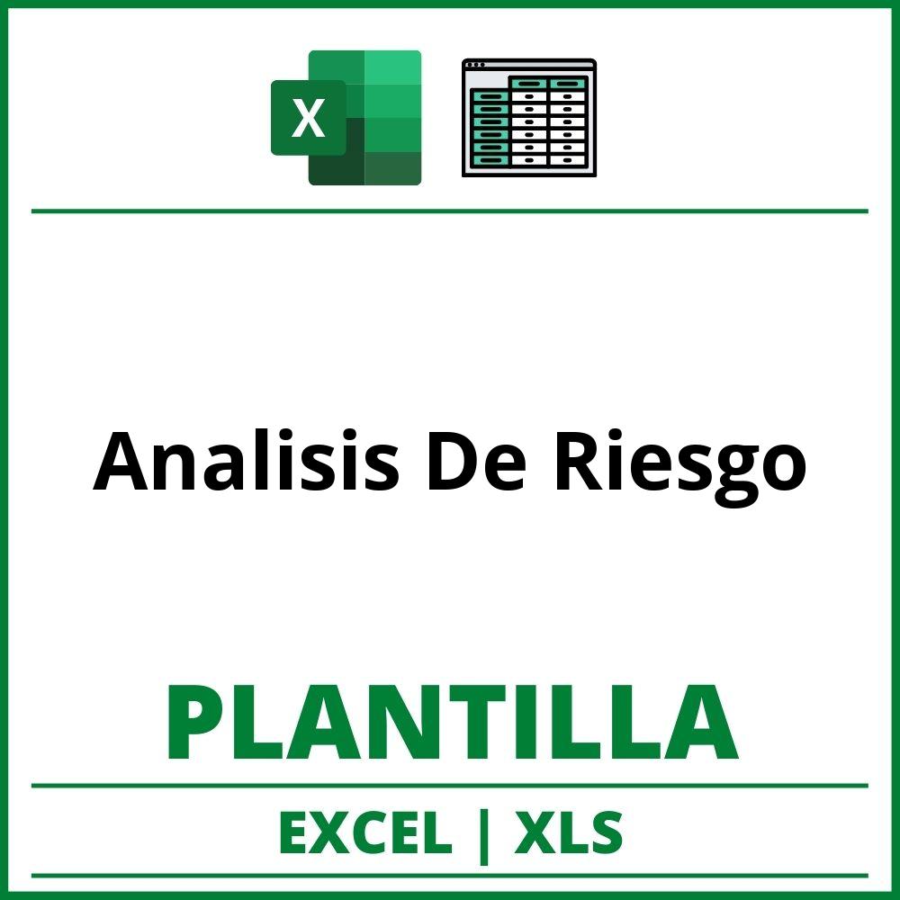 Formato de Analisis De Riesgo Excel