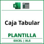 Formato de Caja Tabular Excel