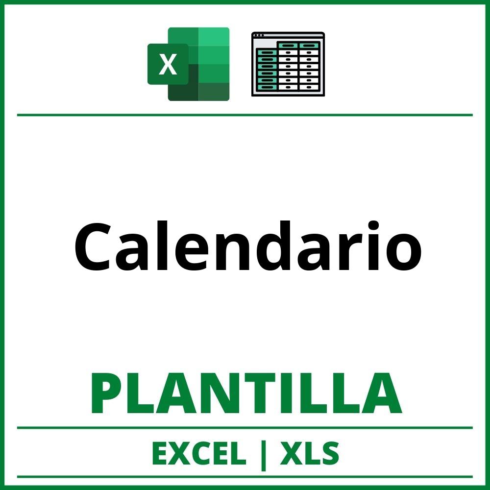 Formato de Calendario Excel