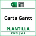 Formato de Carta Gantt Excel