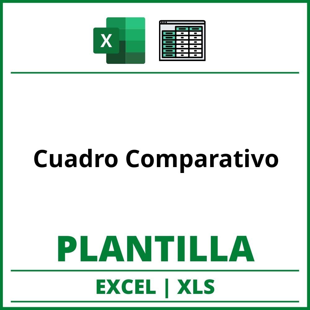 ▷ Formato de Cuadro Comparativo Excel | XLS