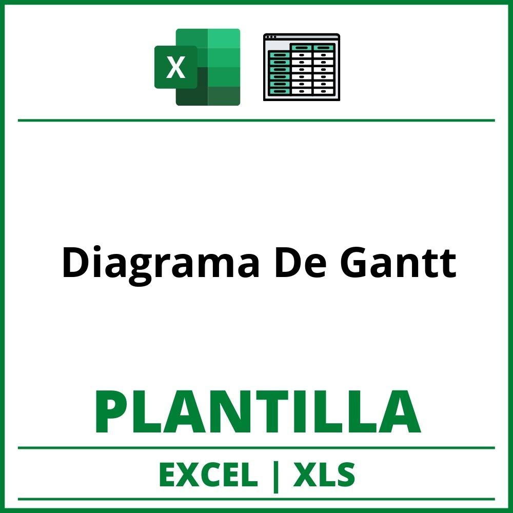 Formato de Diagrama De Gantt Excel