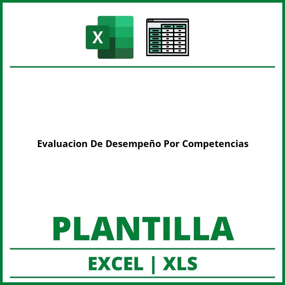 Formato de Evaluacion De Desempeño Por Competencias Excel