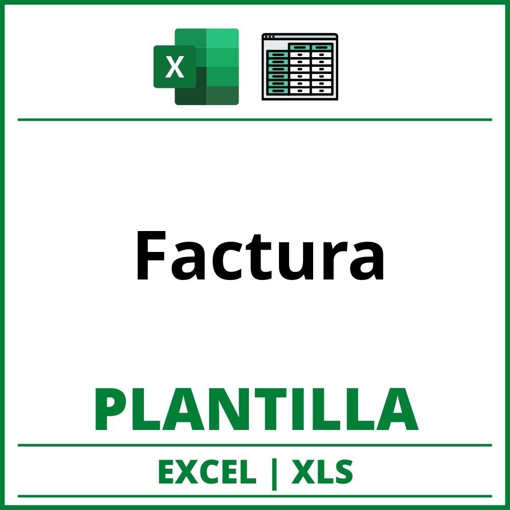 Formato de Factura Excel