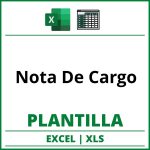Formato de Nota De Cargo Excel