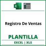 Formato de Registro De Ventas Excel